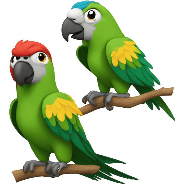 Parrot ￼and me emoji