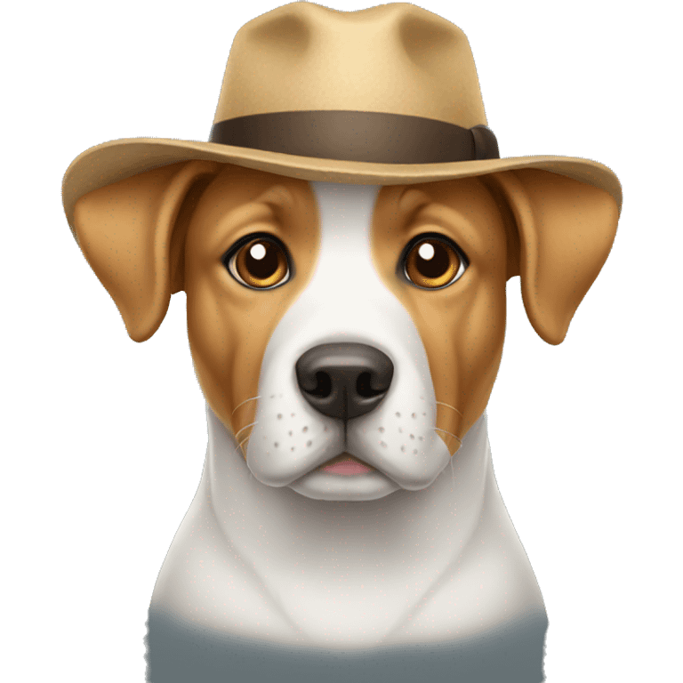 dog with hat emoji