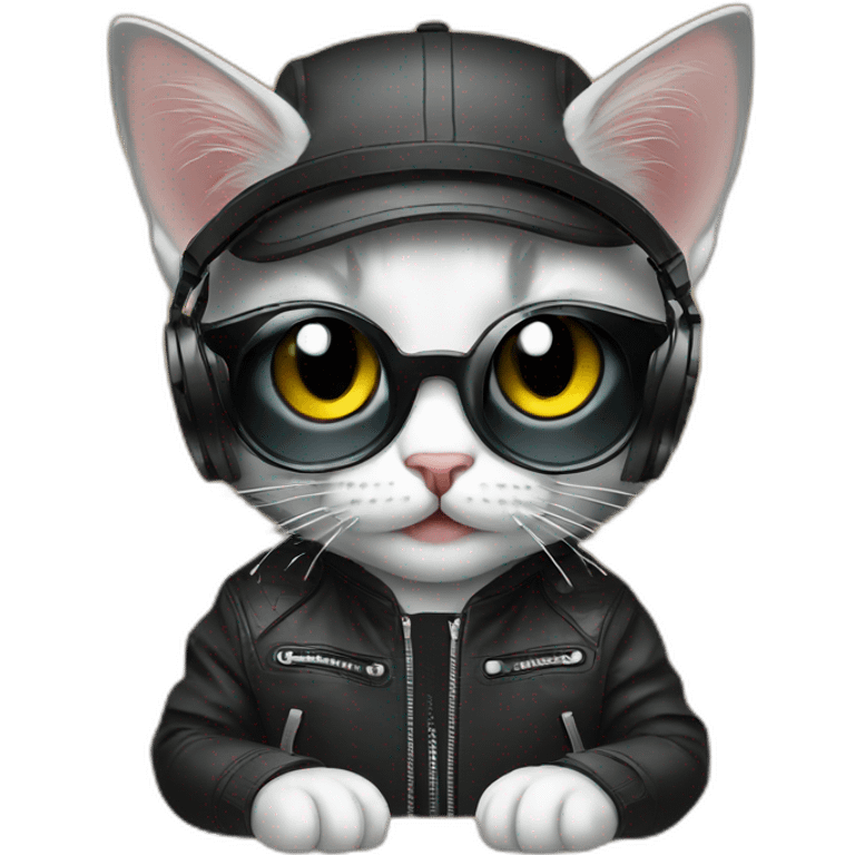 Dj kitten emoji