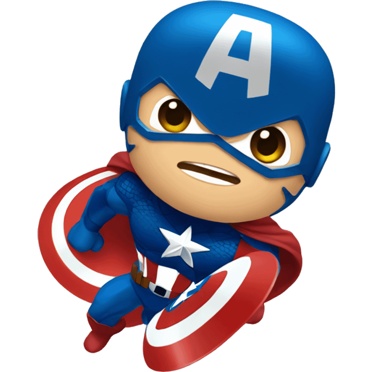 Capitan america surfeando emoji