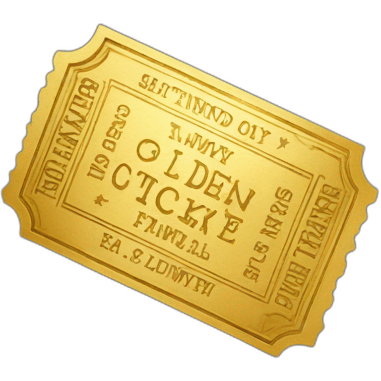 golden ticket emoji