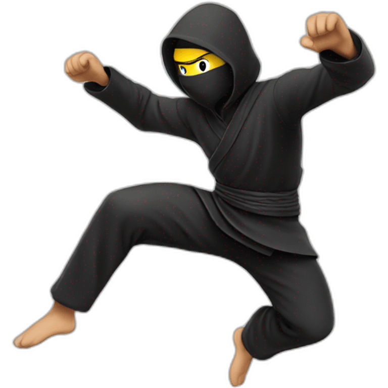 Ninja jumping emoji