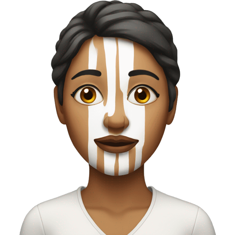 woman with a painted face  emoji