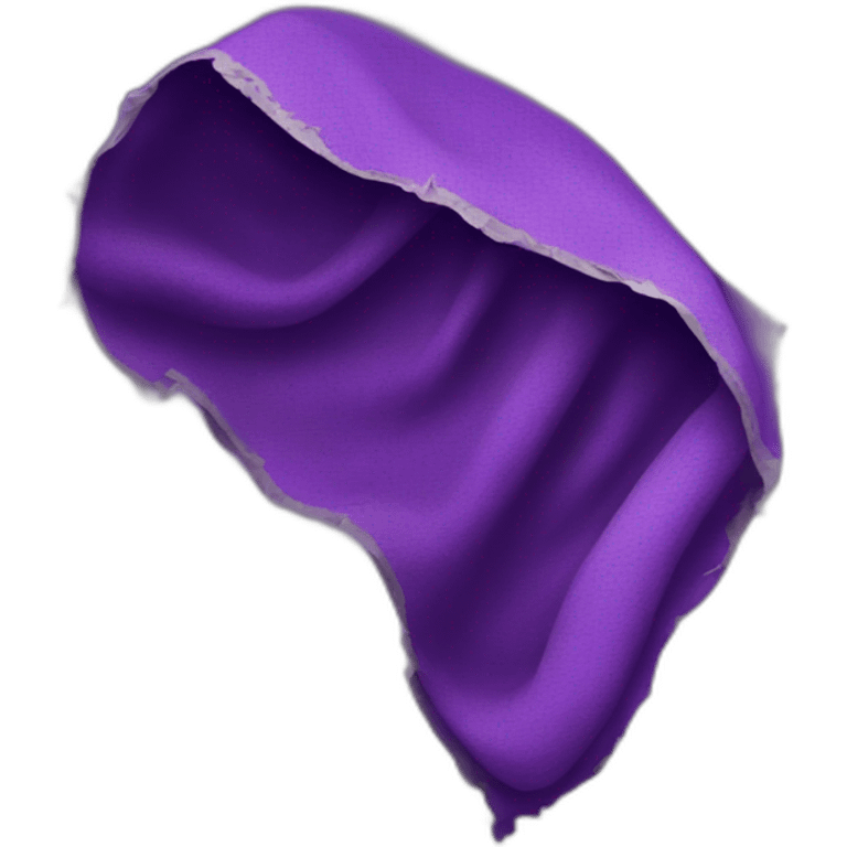 purple ripped cloth emoji