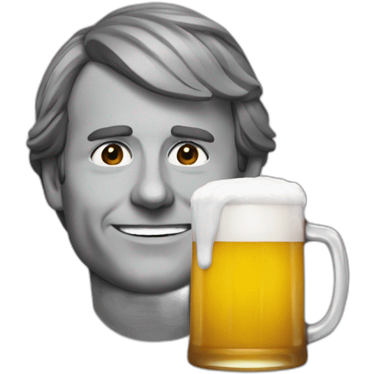 Macron-beer emoji