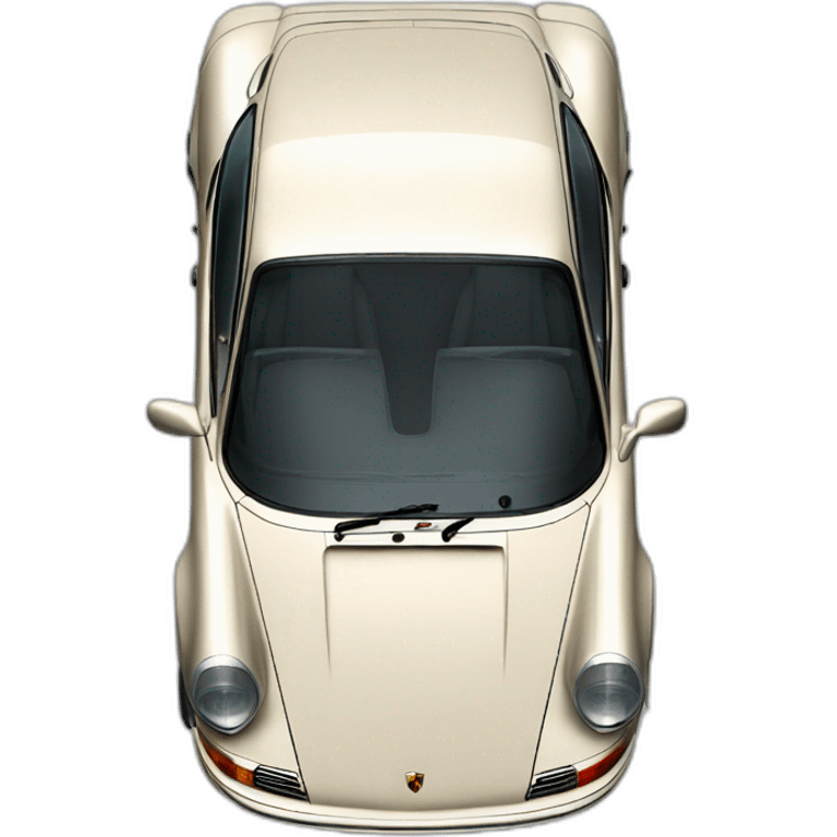 Porsche 911, view from above emoji