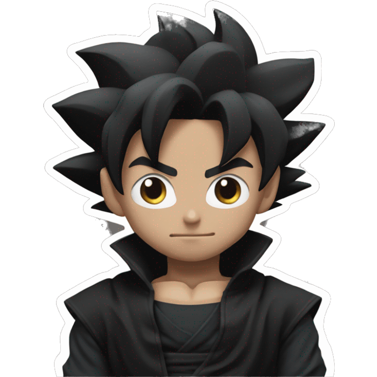 goku black with black clothes emoji