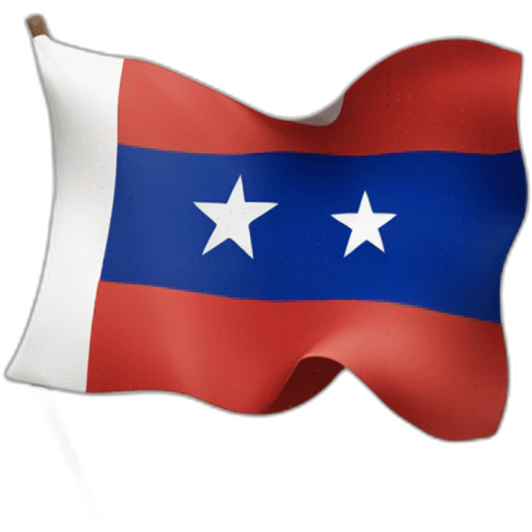 The flag of Chile in an earthquake emoji