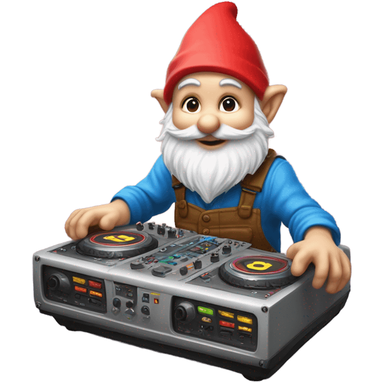 Vibing Dj gnome emoji