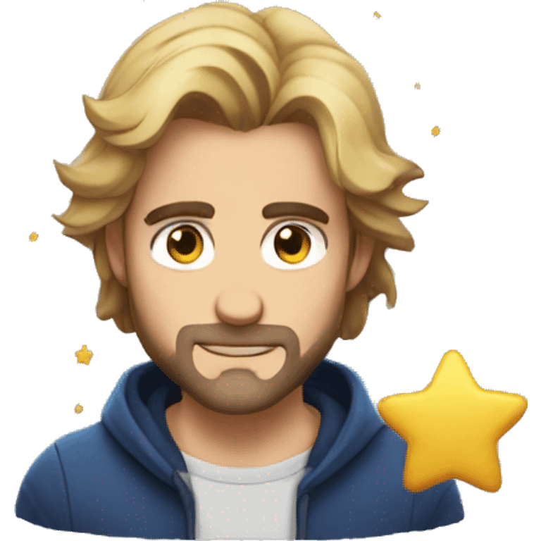 Leon con estrellas en la cara emoji