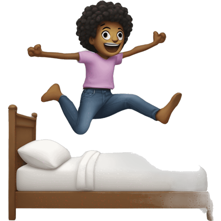 jumping on the bed emoji