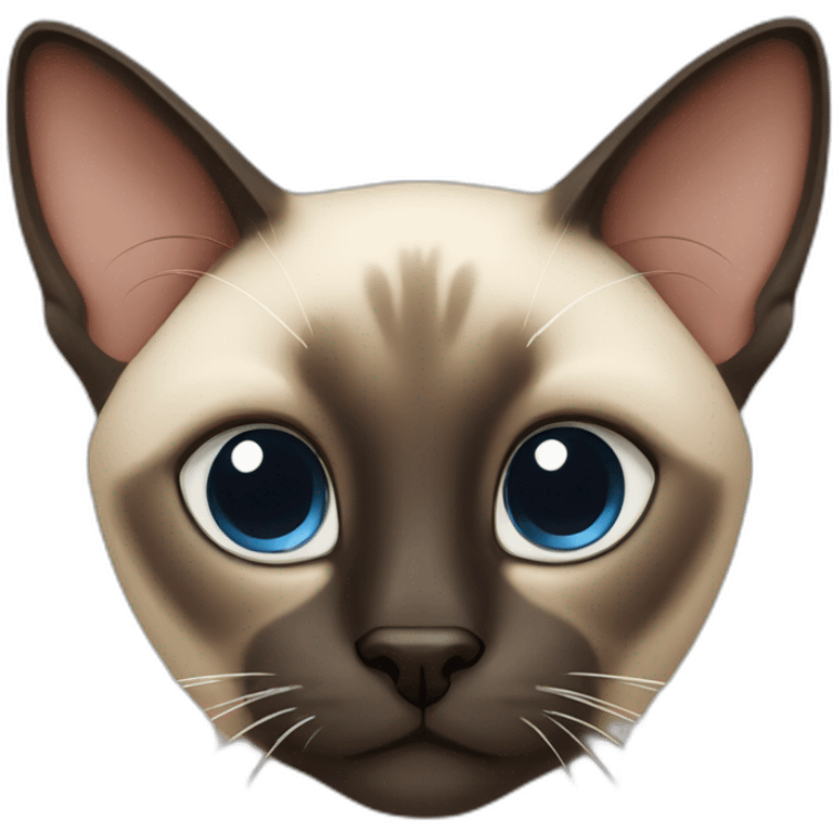 Siamese cat happy emoji