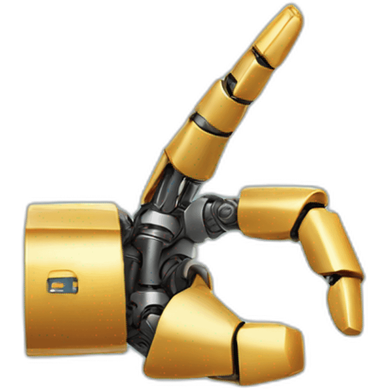 Shaka sign with robot hand emoji