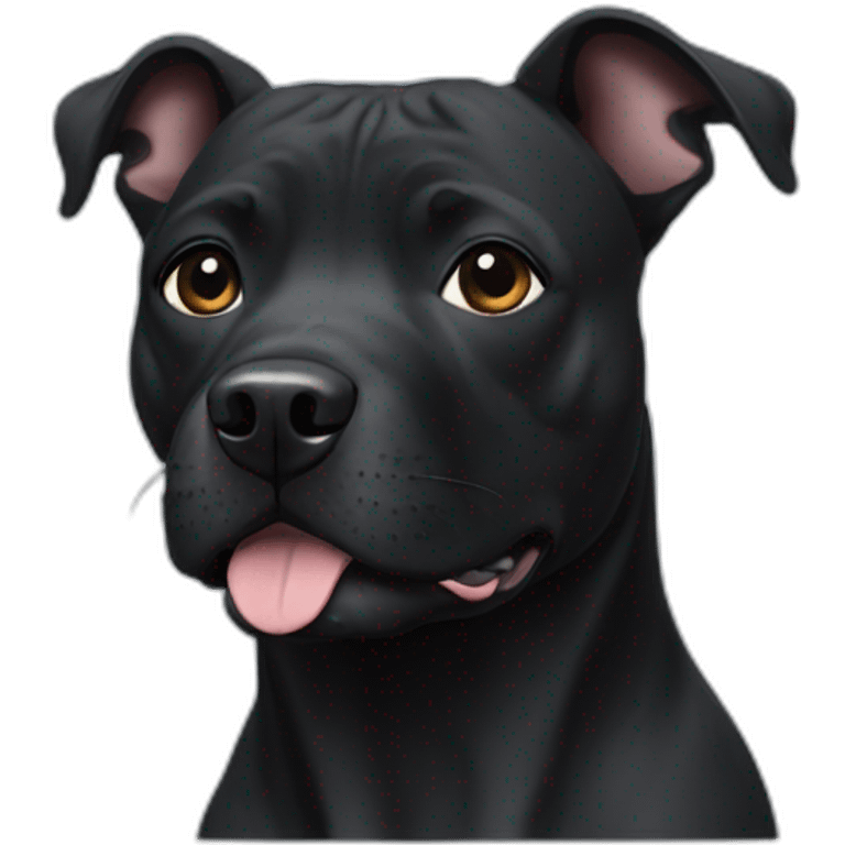 black staffy emoji