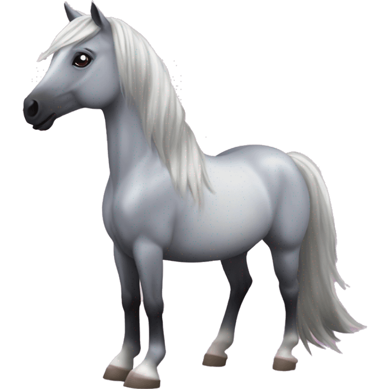 Star stable Silver bay Horse with hearts emoji