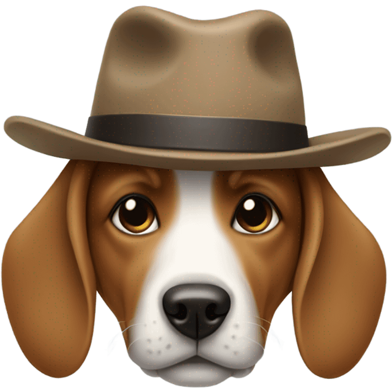 Dog wearing a hat emoji