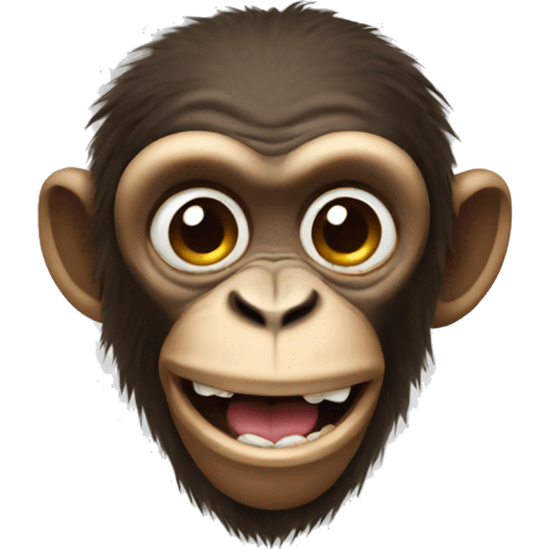 Ugly monkey emoji