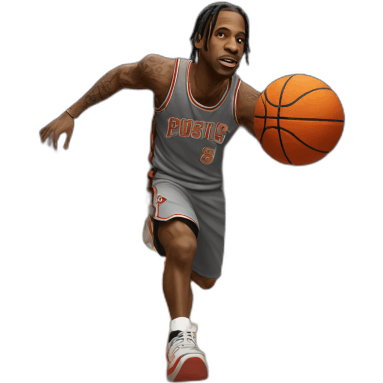 travis scott playing basketball emoji