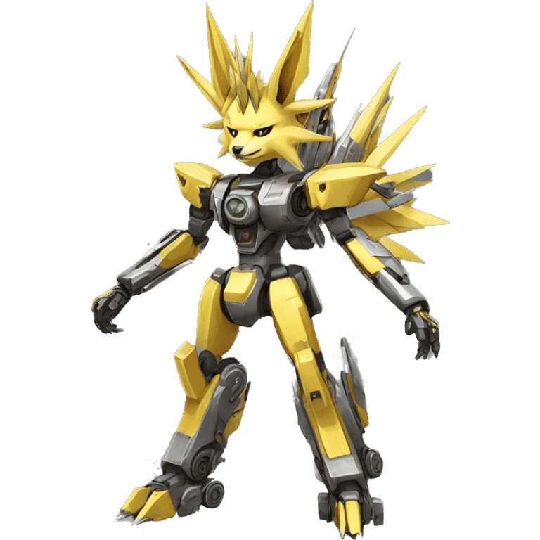 Mechanical Jolteon-Mecha full body emoji