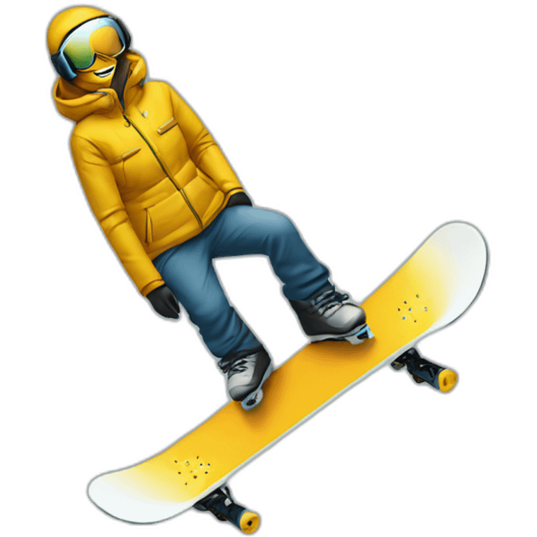 Expensive snowboard emoji