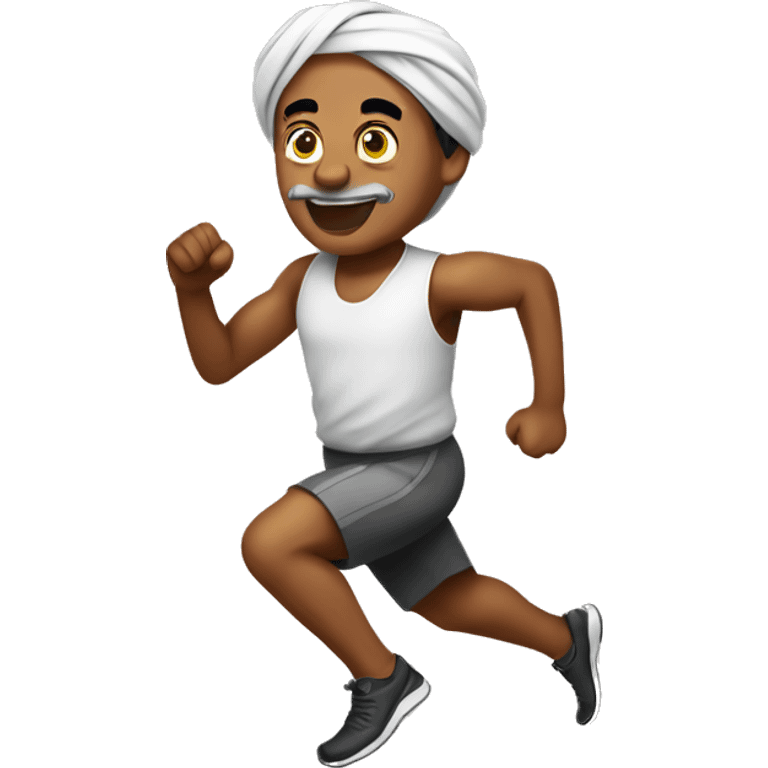 Mahagma Ghandi Running emoji