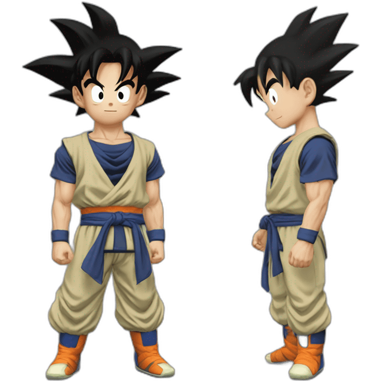 Son goku et végéta paîte emoji