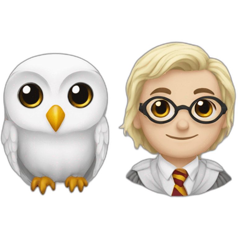 Harry potter and hedwige emoji