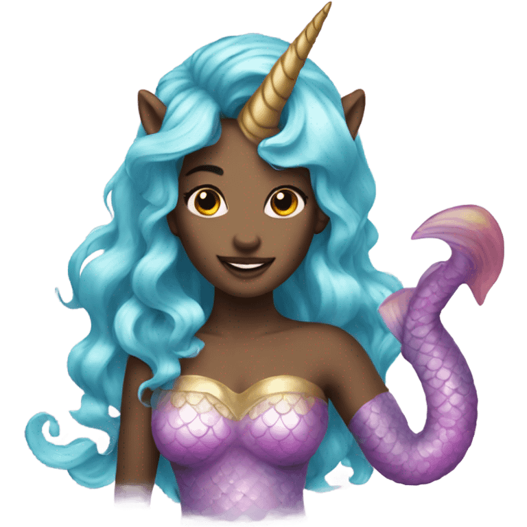 Unicorn mermaid emoji