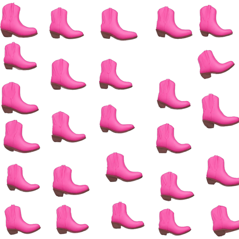 Pink cowgirl boots emoji