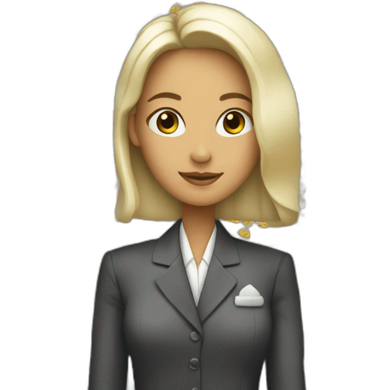 mujer con traje emoji