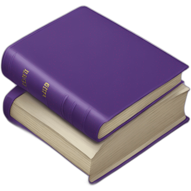 purple book with "CB" in the cover emoji