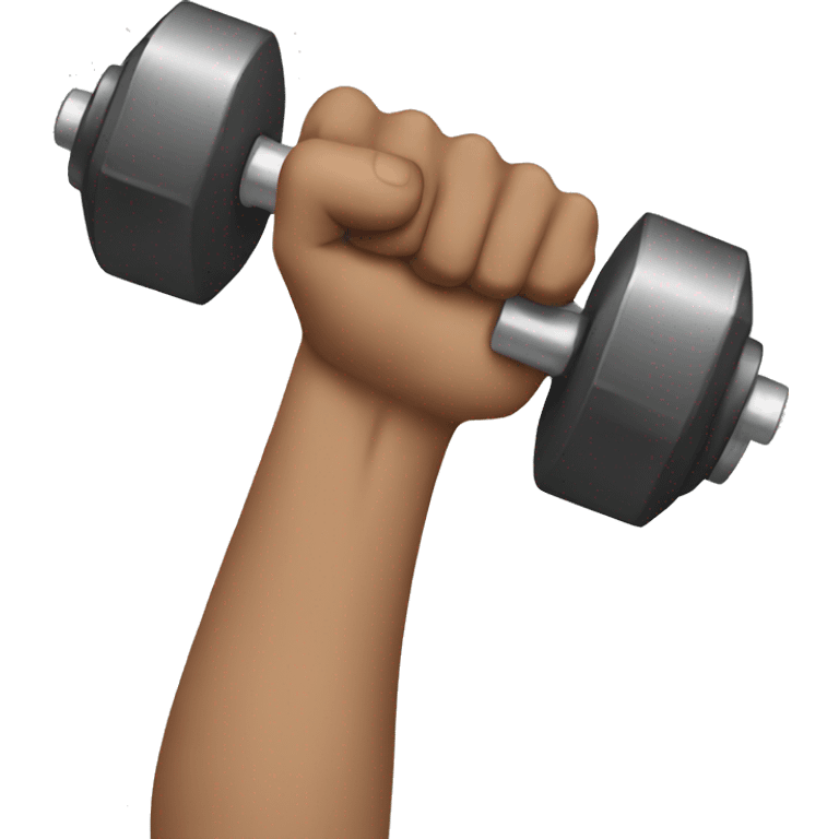 one arm with dumbbells emoji