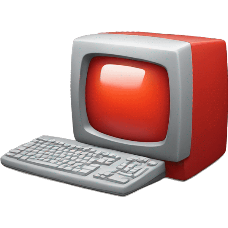 red computer emoji