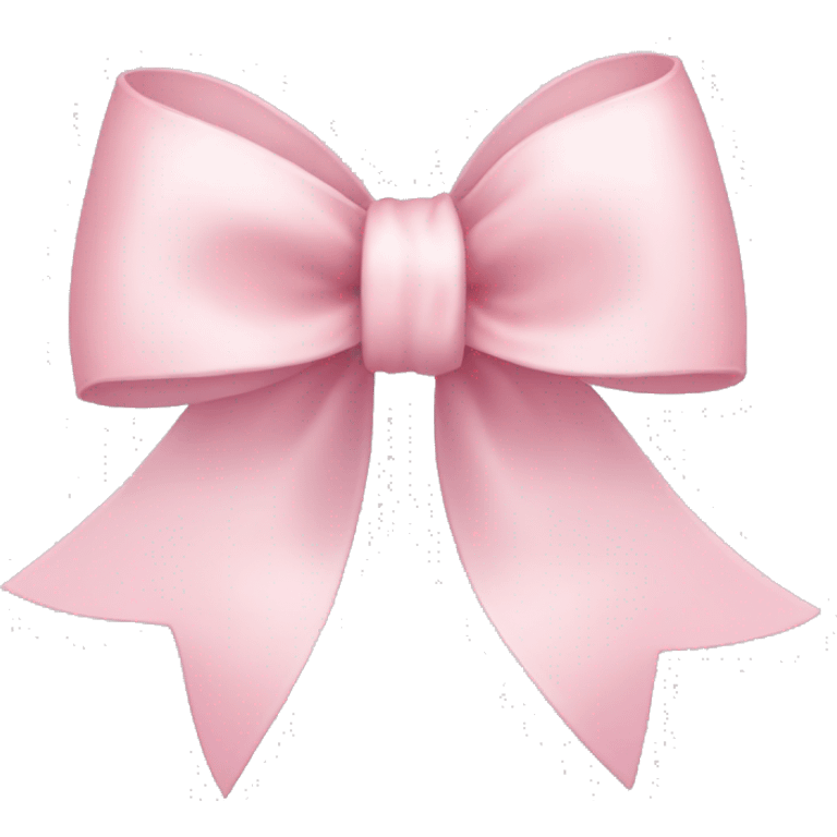 light pink ribbon bow emoji