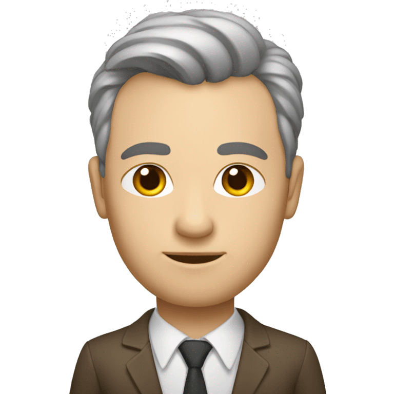 Un homme avec une tête pointu  emoji