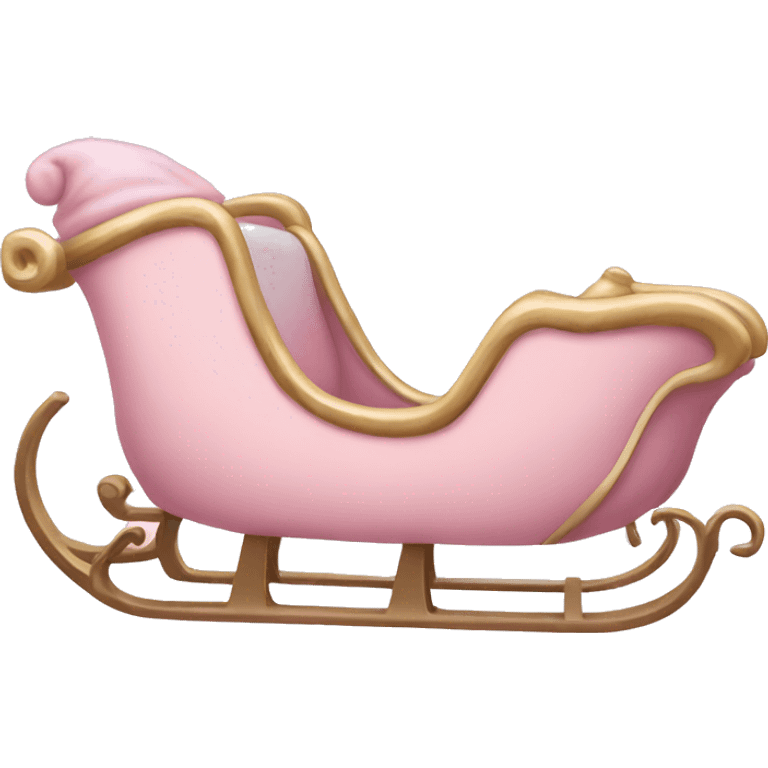 light pink sleigh emoji