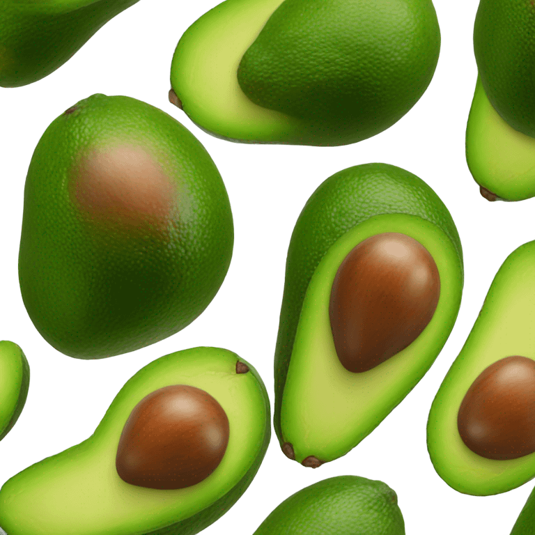 Heart shaped avocado  emoji