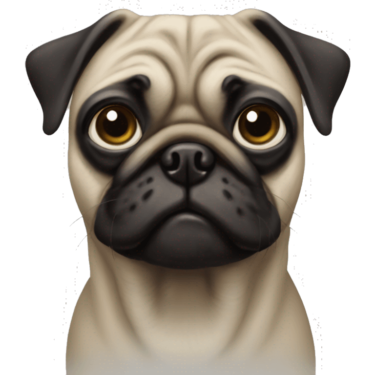 Tall slim pug  emoji