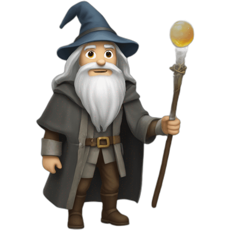 Dumbledor qui lance un stupefix emoji