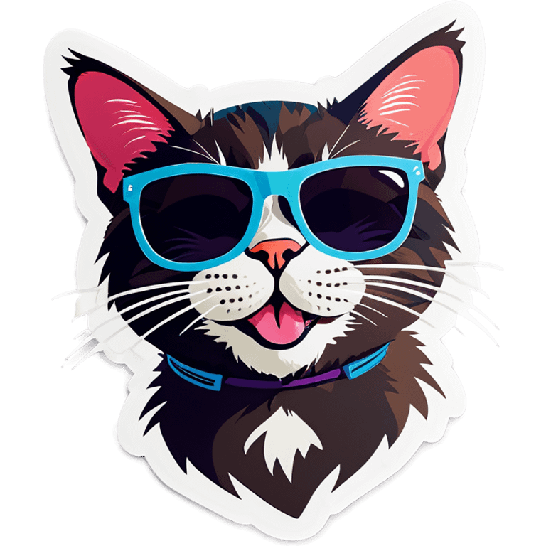 Cat with sunglasses emoji