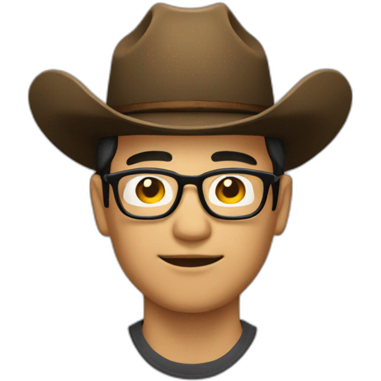 asian-man-wearing-glasses-big-cowboy-hat emoji