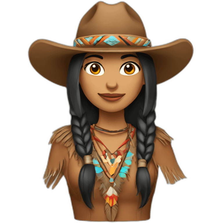 native american cowgirl emoji