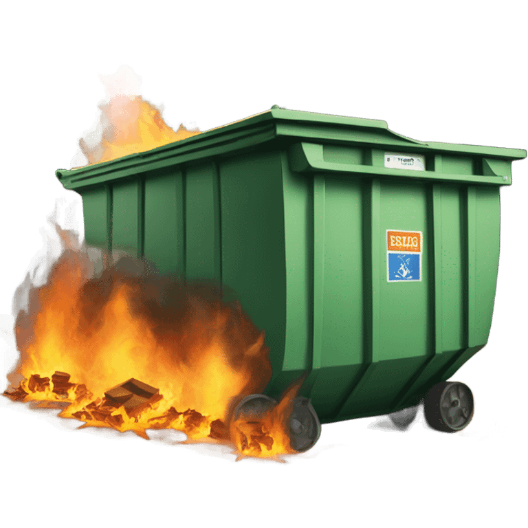 Dumpster fire emoji