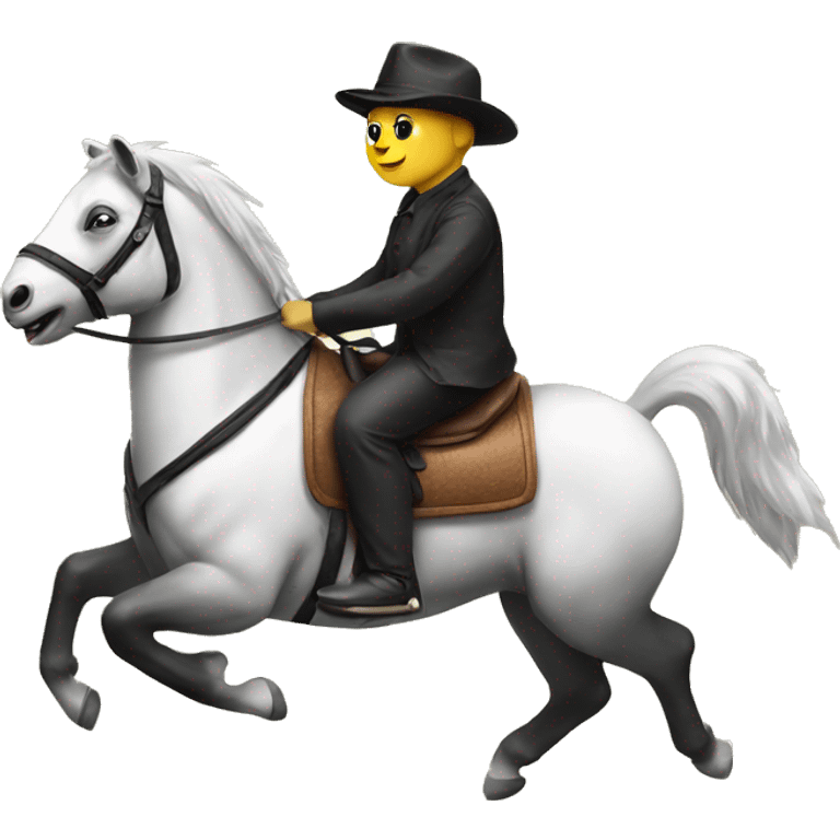 A Panda riding a horse  emoji