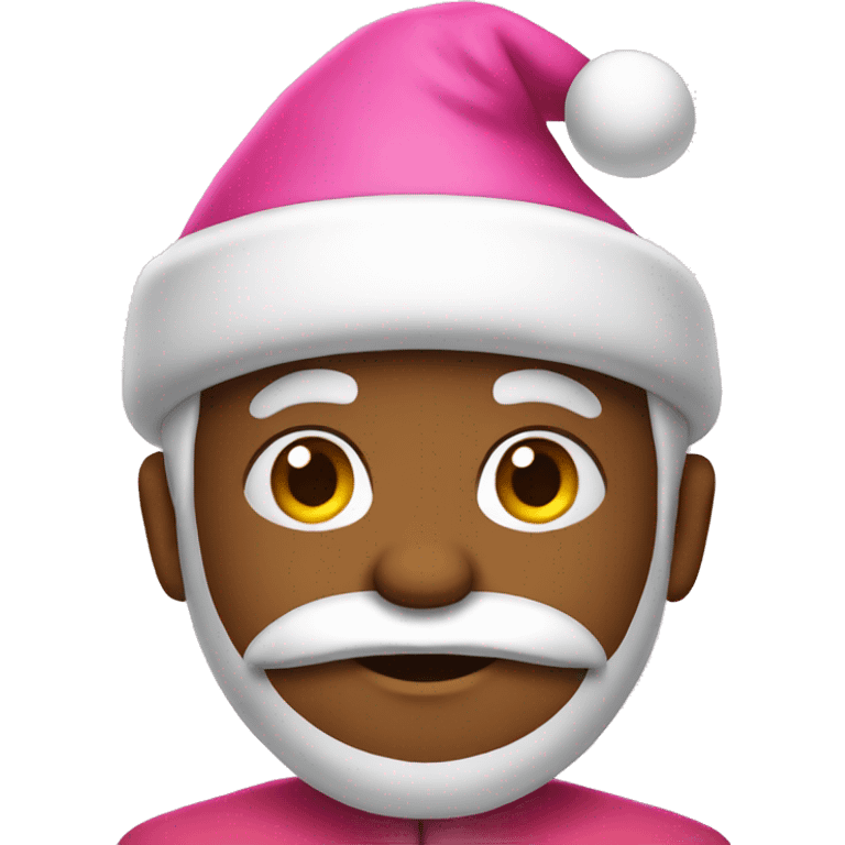 Pink Santa clause emoji