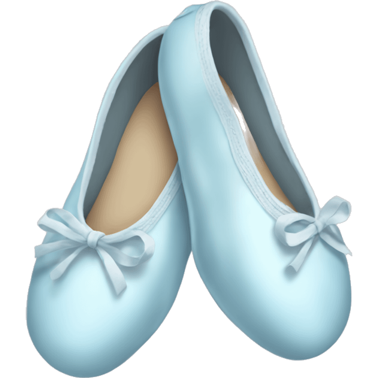 pale blue ballet shoes  emoji