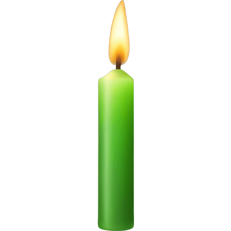 Green candle emoji emoji