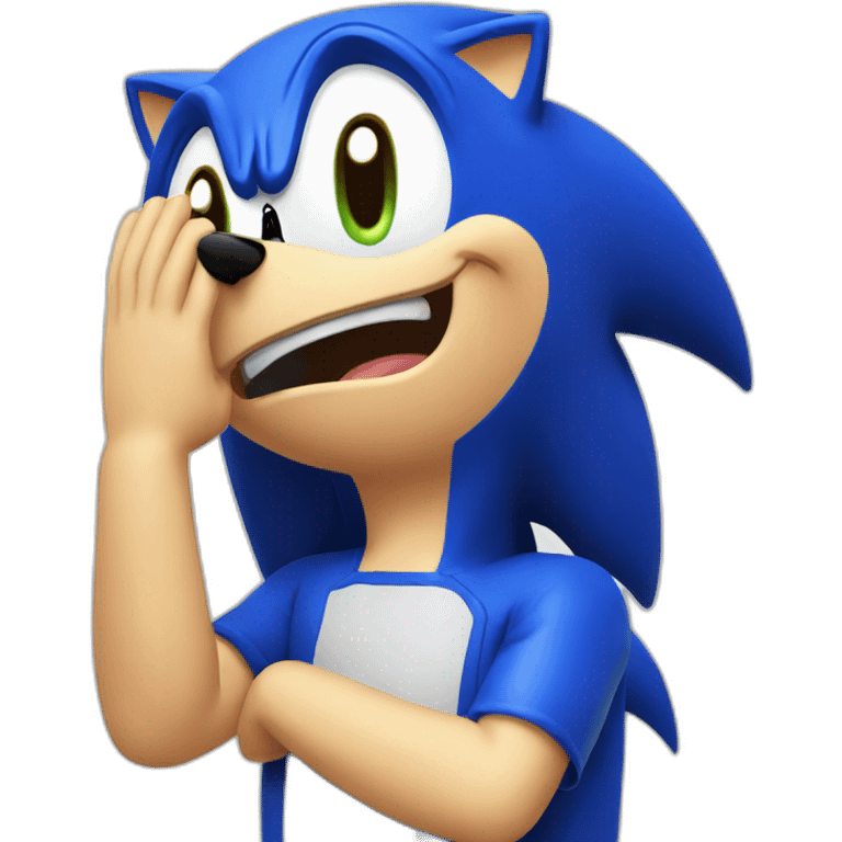 sonic crying joy emoji emoji