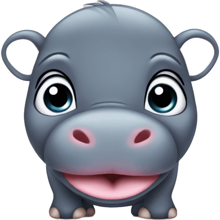 sassy baby hippo emoji