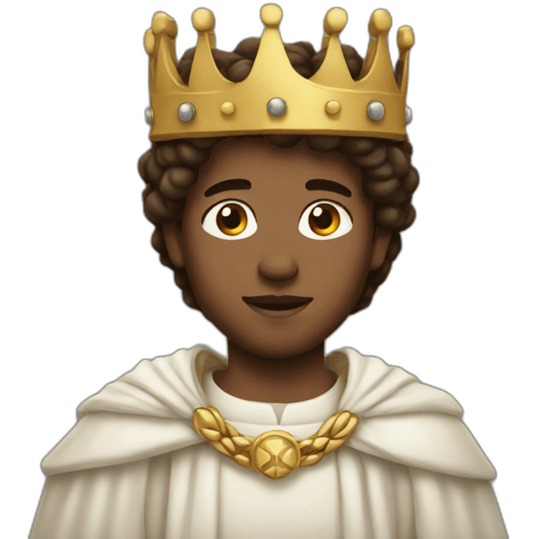 White young king with brown hair emoji